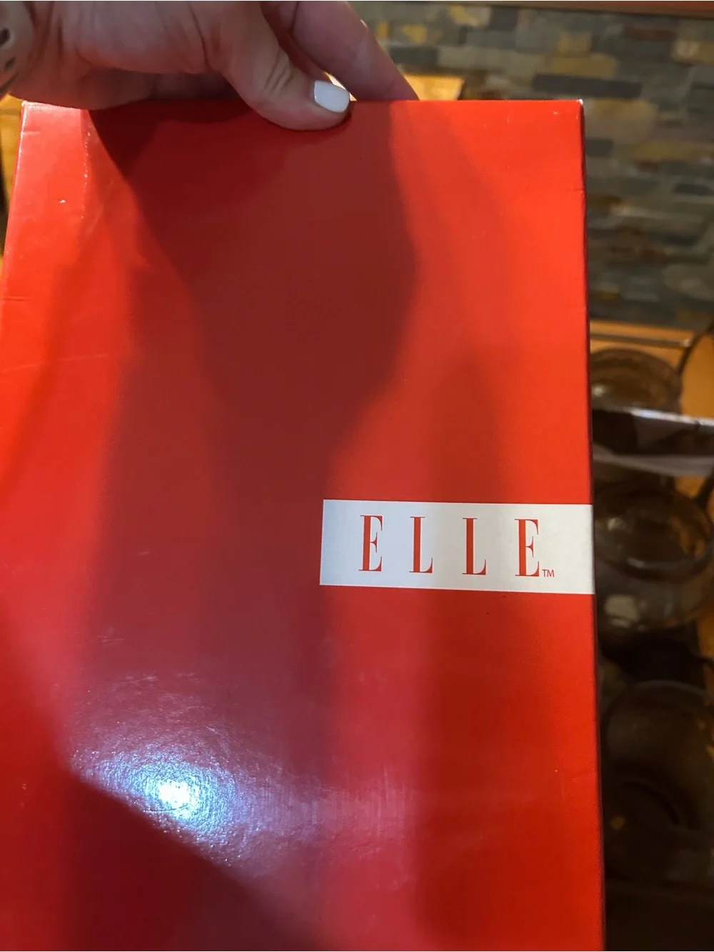 Red patent leather Elle high heels #glamour #courts size 6
